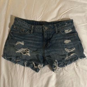Lucky Brand Distressed The Cut Off Jean Shorts